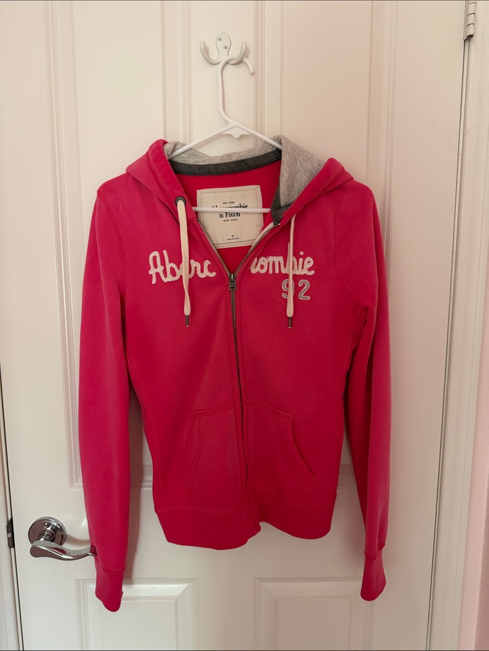 Abercrombie & Fitch Hot Pink Zip Hoodie